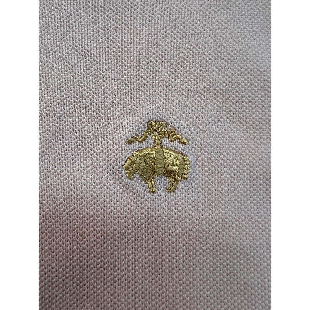 Brooks Brothers Performance Polo Shirt Mens XL Short Sleeve Salmon Pink - Picture 9 of 13